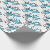 幸せな水猫の跳躍 ラッピングペーパー (角)