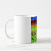 幸せな水玉模様カラフルモチーフのギフト コーヒーマグカップ (左)