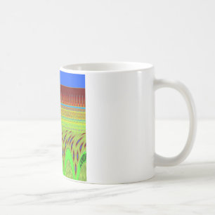 幸せな水玉模様カラフルモチーフのギフト コーヒーマグカップ