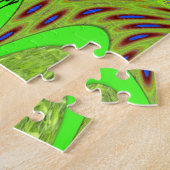 幸せな水玉模様カラフルモチーフのギフト ジグソーパズル (側面)