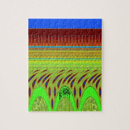 幸せな水玉模様カラフルモチーフのギフト ジグソーパズル (縦)