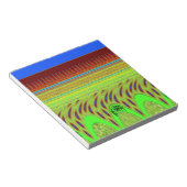 幸せな水玉模様カラフルモチーフのギフト ノートパッド (アングル)