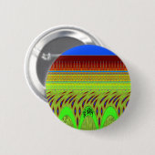 幸せな水玉模様カラフルモチーフのギフト 缶バッジ (正面&裏面)