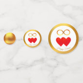 幸せな永遠の結婚記念日 コンフェッティ (正面)