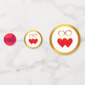 幸せな永遠の結婚記念日 コンフェッティ (裏面)