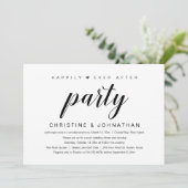 幸せな永遠を誓う、結婚式の秘密の祝いへの招待 招待状 (スタンド正面)