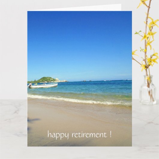 幸せな沿岸部 カード (黄色い花)