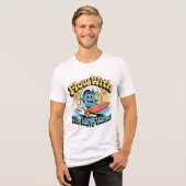 幸せな波に乗って サーフスタイル メンズTシャツ トライブレンドＴシャツ (正面全面)