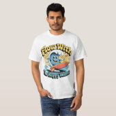 幸せな波に乗って サーフスタイル メンズTシャツ Tシャツ (正面フル)