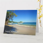 幸せな海岸 カード (黄色い花)