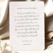 「幸せな漂流」写真感謝カード 招待状