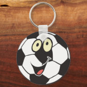 幸せな漫画のサッカーボール キーホルダー (正面)