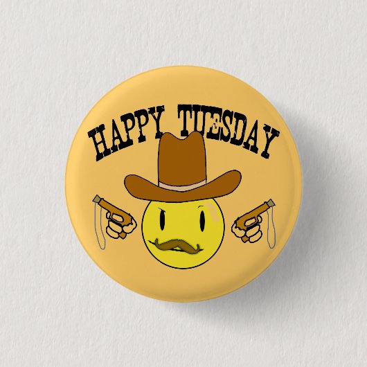 幸せな火曜日 缶バッジ (正面)