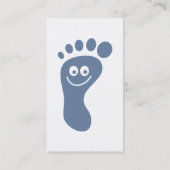 幸せな灰色の足 名刺 (裏面)