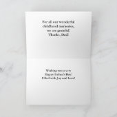 幸せな父の日のコラージュカード カード (内部)