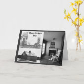 幸せな父の日のコラージュカード カード (黄色い花)