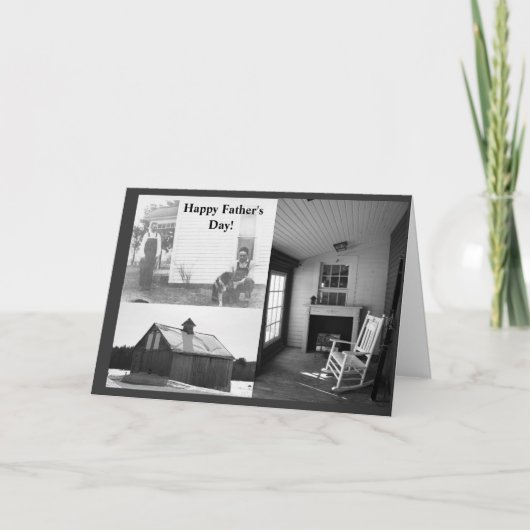 幸せな父の日のコラージュカード カード (正面)