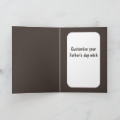 幸せな父の日のコーギー カード (内部)