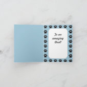 幸せな父の日の三色のコーギー カード (内部)