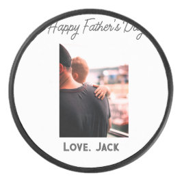 幸せな父の日の写真愛モダンの父シンプル父 アイスホッケーパック