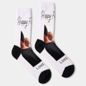 幸せな父の日の写真愛モダンの父シンプル父 ソックス (右)