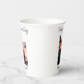 幸せな父の日の写真愛モダンの父シンプル父 紙コップ (右)