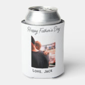 幸せな父の日の写真愛モダンの父シンプル父 缶クーラー (缶正面)