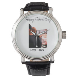 幸せな父の日の写真愛モダンの父シンプル父 腕時計