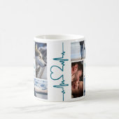 幸せな父の日の写真集 コーヒーマグカップ (中央)