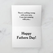 幸せな父の日の挨拶状 カード (内部)