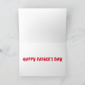 幸せな父の日の挨拶状Stdのwhのenvlのincl カード (内部)