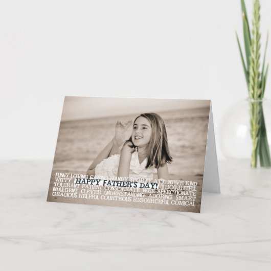 幸せな父の日の最上級 カード (正面)