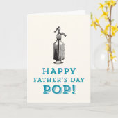 幸せな父の日の破裂音! カード (黄色い花)