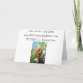 幸せな父の日の緑 カード (裏面)