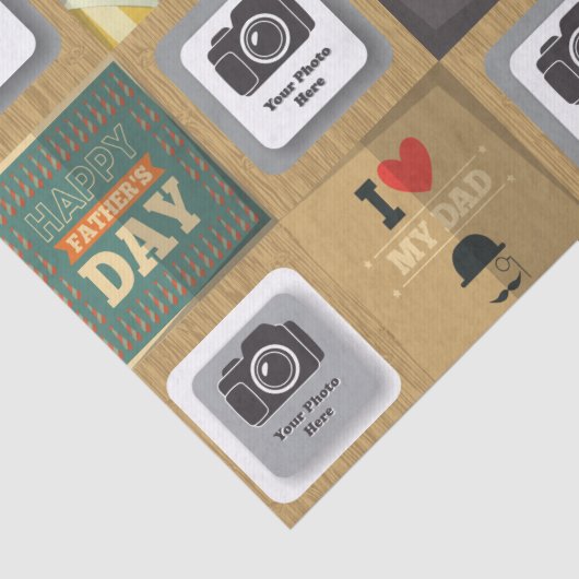 幸せな父の日の郵便はがき 薄葉紙 (詳細)