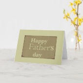 幸せな父の日カード カード (黄色い花)