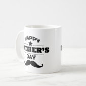 幸せな父の日マグギフトパパ コーヒーマグカップ (正面左)