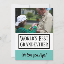 幸せな父の日|の祖父 カード