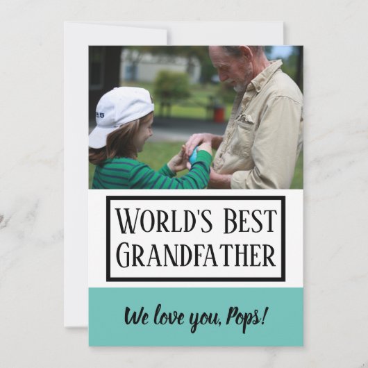幸せな父の日|の祖父 カード (正面)