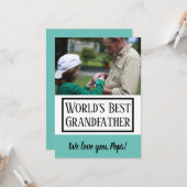 幸せな父の日|の祖父 カード (正面/裏面インサイチュ)