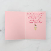 幸せな父の日: アイスクリームコーン カード (内部)