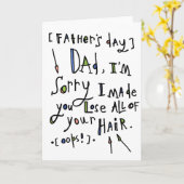 幸せな父の日 カード (黄色い花)