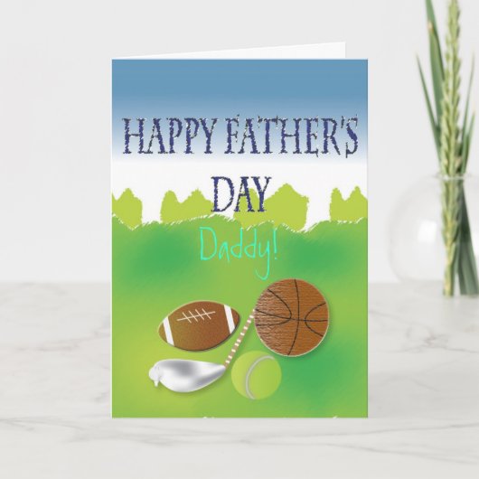 幸せな父の日 カード (正面)