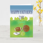 幸せな父の日 カード (黄色い花)