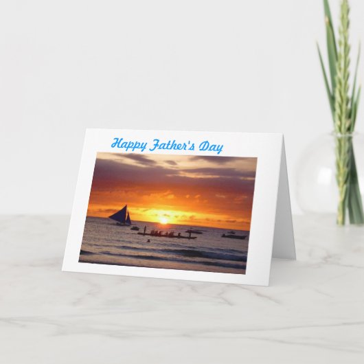 幸せな父の日 カード (正面)