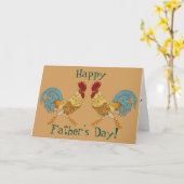 幸せな父の日 カード (黄色い花)