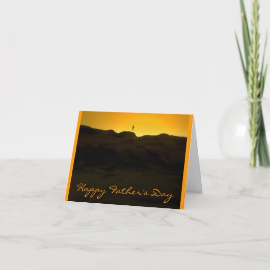 幸せな父の日 カード (正面)