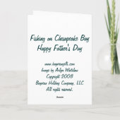 幸せな父の日 カード (裏面)