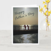 幸せな父の日 カード (黄色い花)
