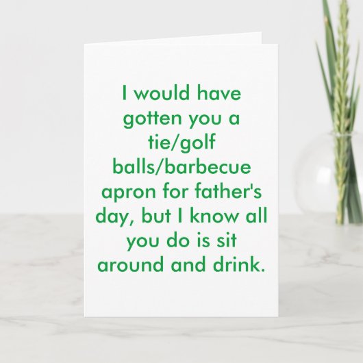 幸せな父の日! カード (正面)